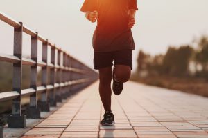 Runner,Feet,Running,On,Road,Closeup,On,Shoe.,Man,Fitness